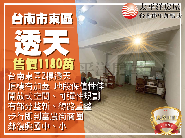 東區富農街商圈透天,台南市東區富農街一段