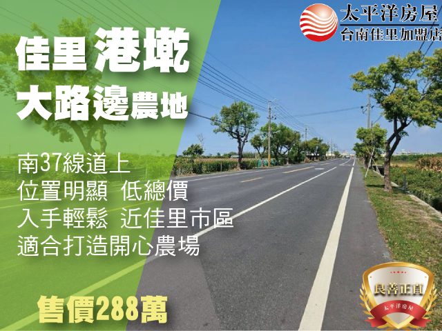 佳里大路邊農地,台南市佳里區港墘段