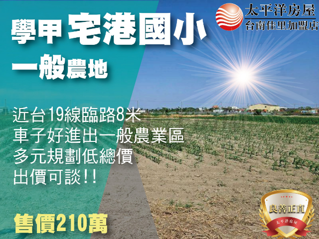 近宅港國小一般農,台南市學甲區平東段